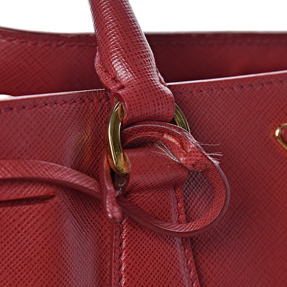 Prada Saffiano Lux Medium Tote Fuoco 10 of 20