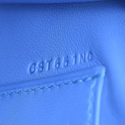 Hermes Ostrich Mini Kelly Sellier 20 Blueet 16 of 60