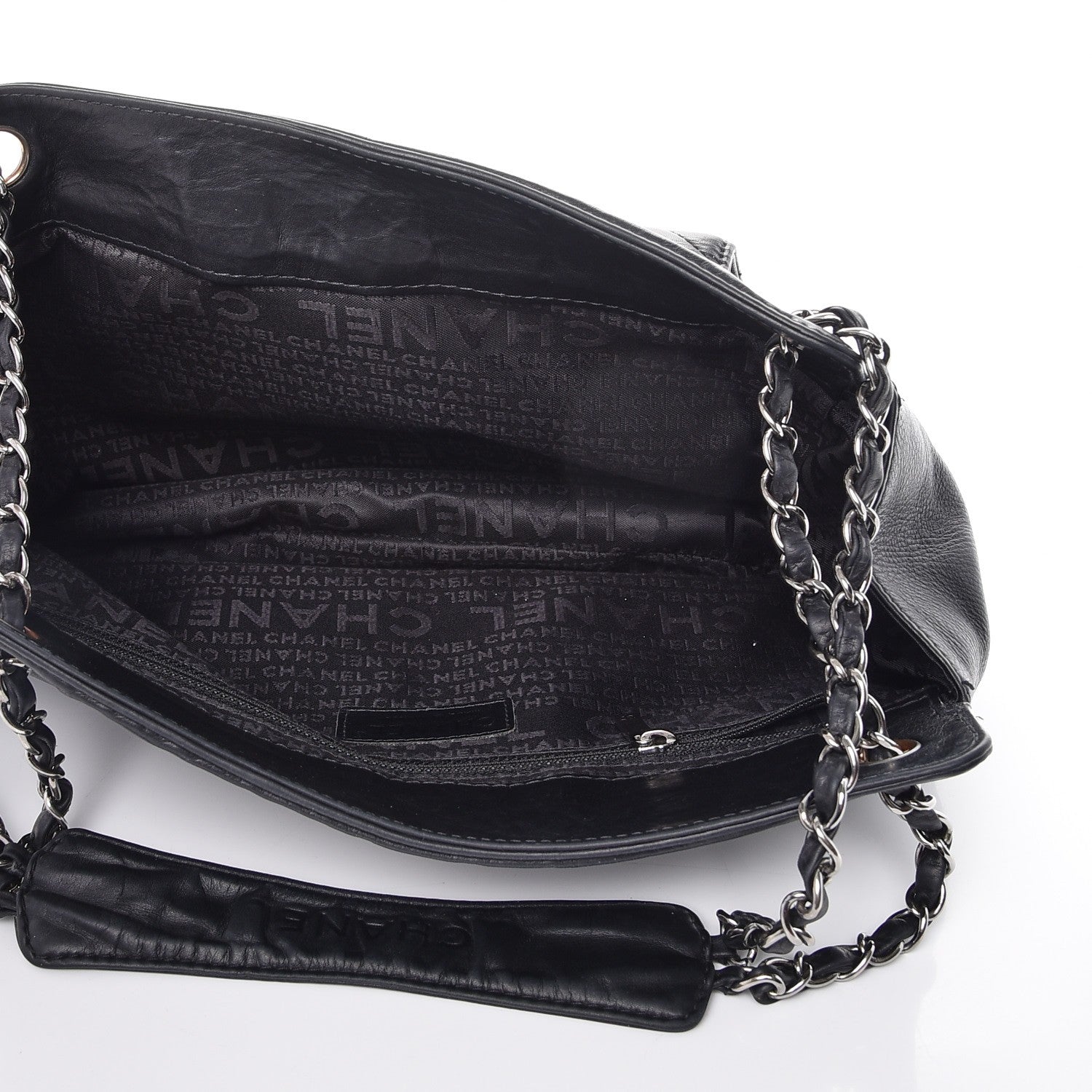 Chanel Lambskin Quilted Mademoiselle Shoulder Bag Black 5 of 11