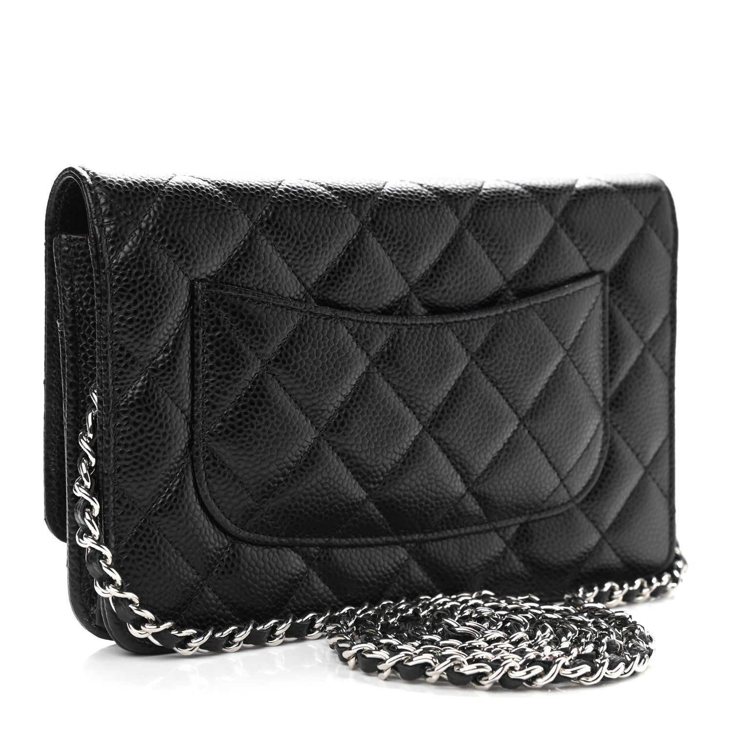 Chanel Caviar Quilted Wallet On Chain WOC Black 3 of 10