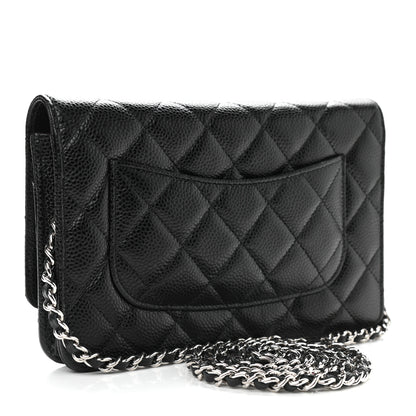 Chanel Caviar Quilted Wallet On Chain WOC Black 3 of 10