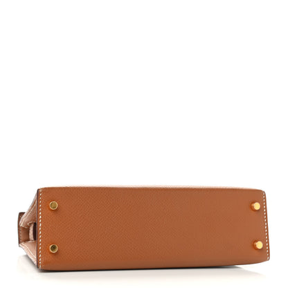 Hermes Epsom Mini Kelly Sellier 20 Gold 5 of 33