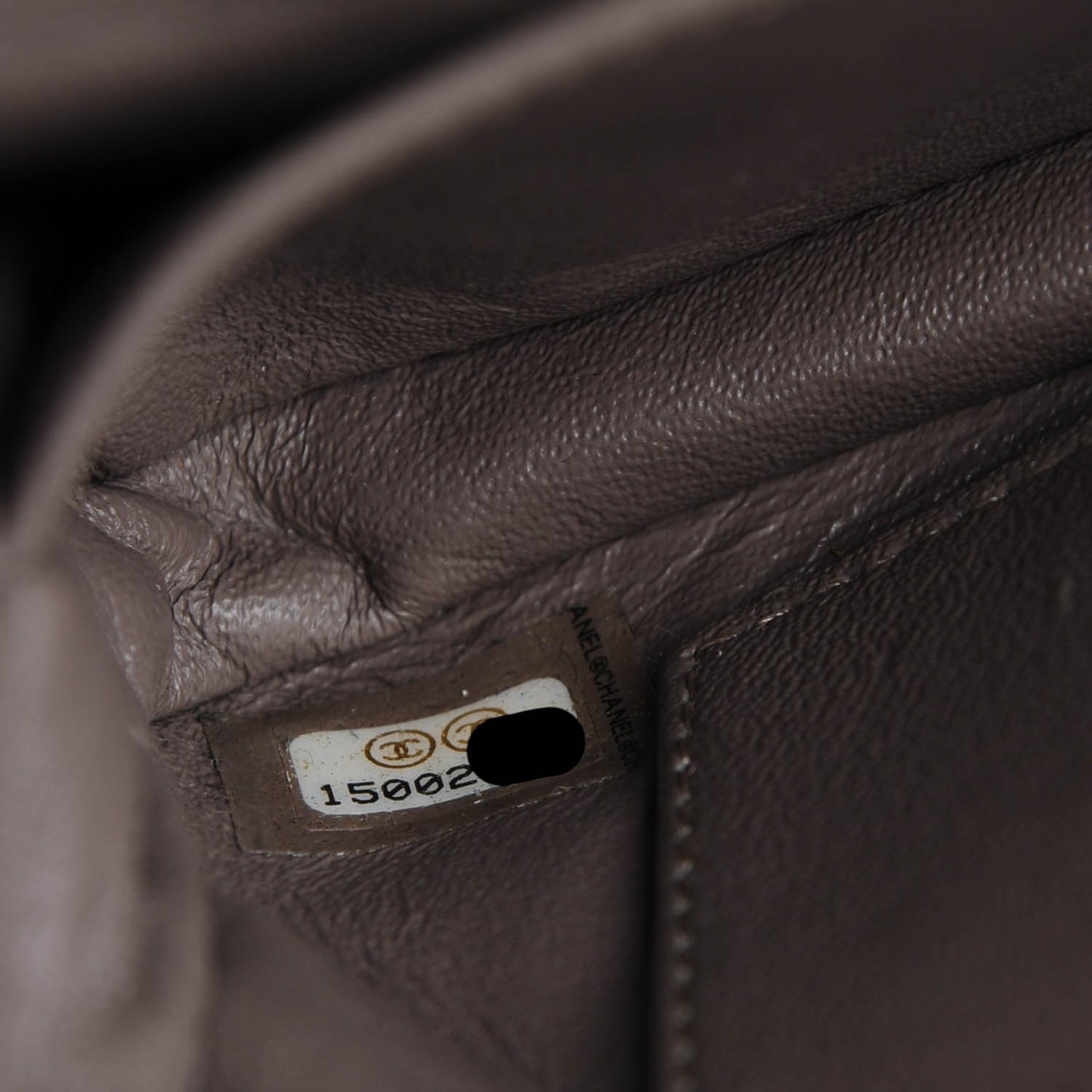 Patent Quilted Extra Mini Flap Grey