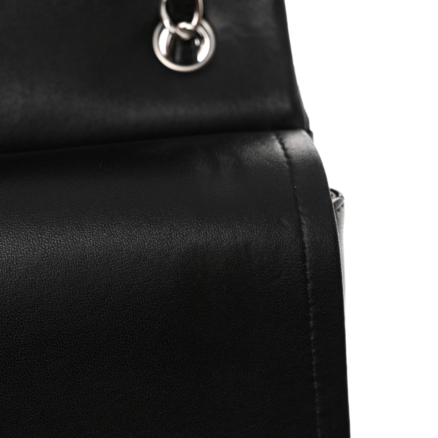 Chanel Lambskin Quilted Jumbo Double Flap Black 12 of 17