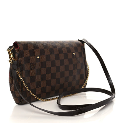 Louis Vuitton Damier Ebene Favorite MM 3 of 9