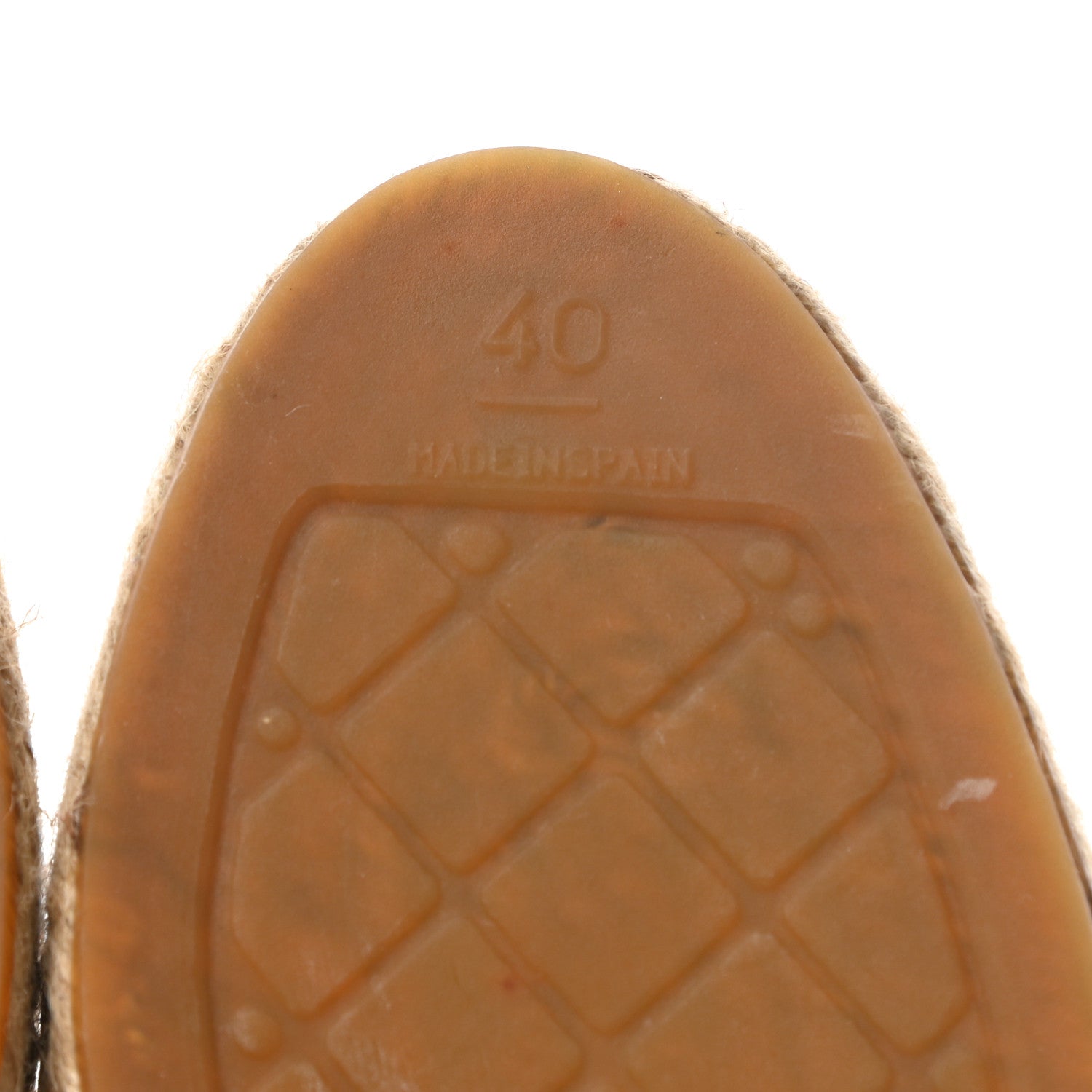 Chanel Lambskin CC Espadrilles 40 Beige Black 6 of 9
