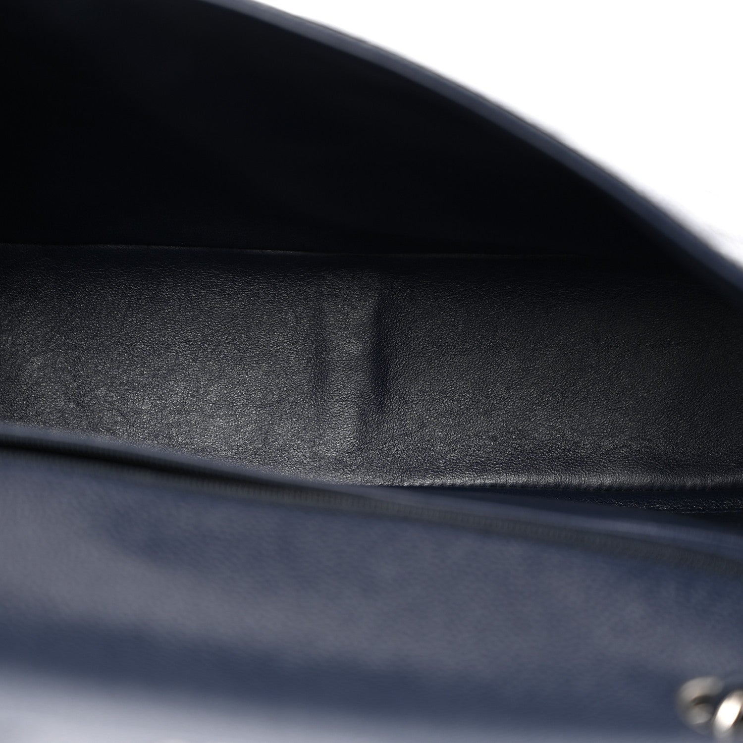 Chanel Caviar Quilted Jumbo Single Flap Navy 5 of 10