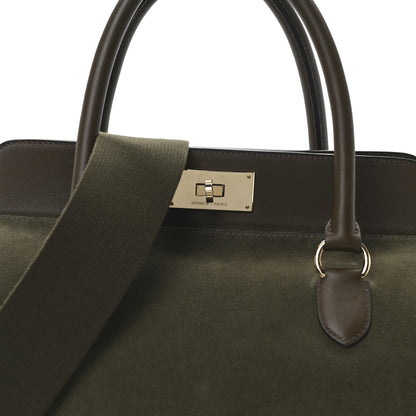 Hermes Veau Grizzly Evercolor Toolbox 26 Eucalyptus 7 of 9