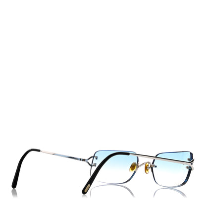 Cartier Metal Rimless Gradient Sunglasses Blue 4 of 7