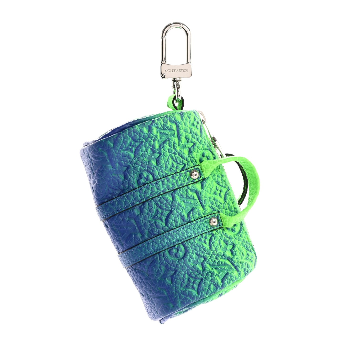 Taurillon Illusion Mini Keepall Earphones Pouch Bleu Vert