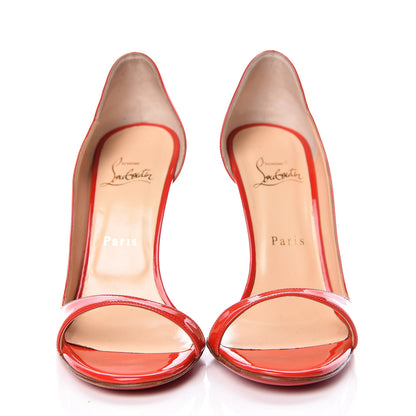 Christian Louboutin Patent Toboggan 100 Pumps 39 Red 2 of 11