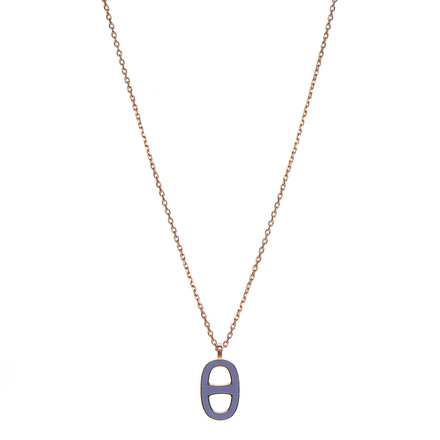 Hermes Laquered Iliade Pendant Necklace 1 of 6