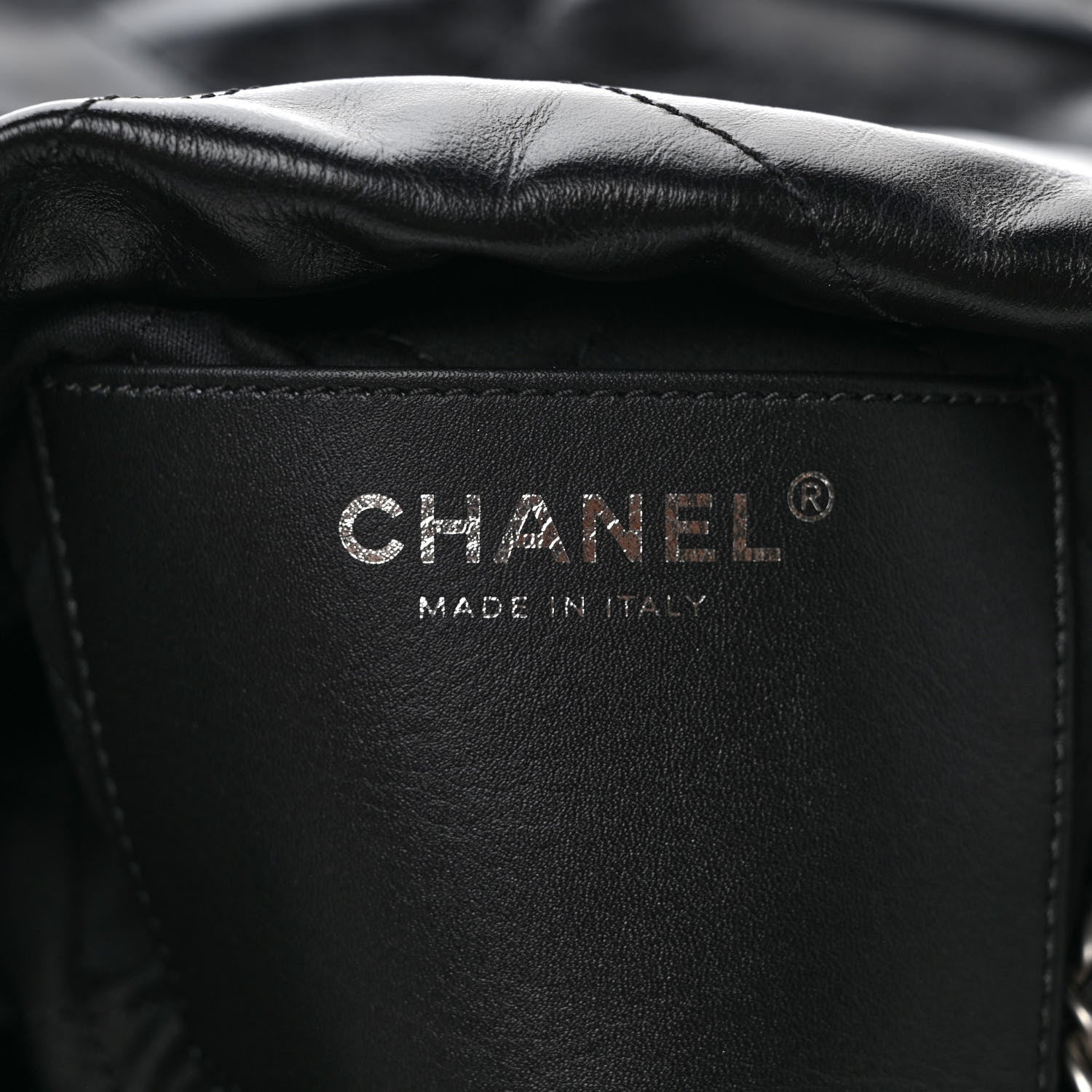 Chanel Shiny Calfskin Quilted Mini Chanel 22 Black 6 of 9
