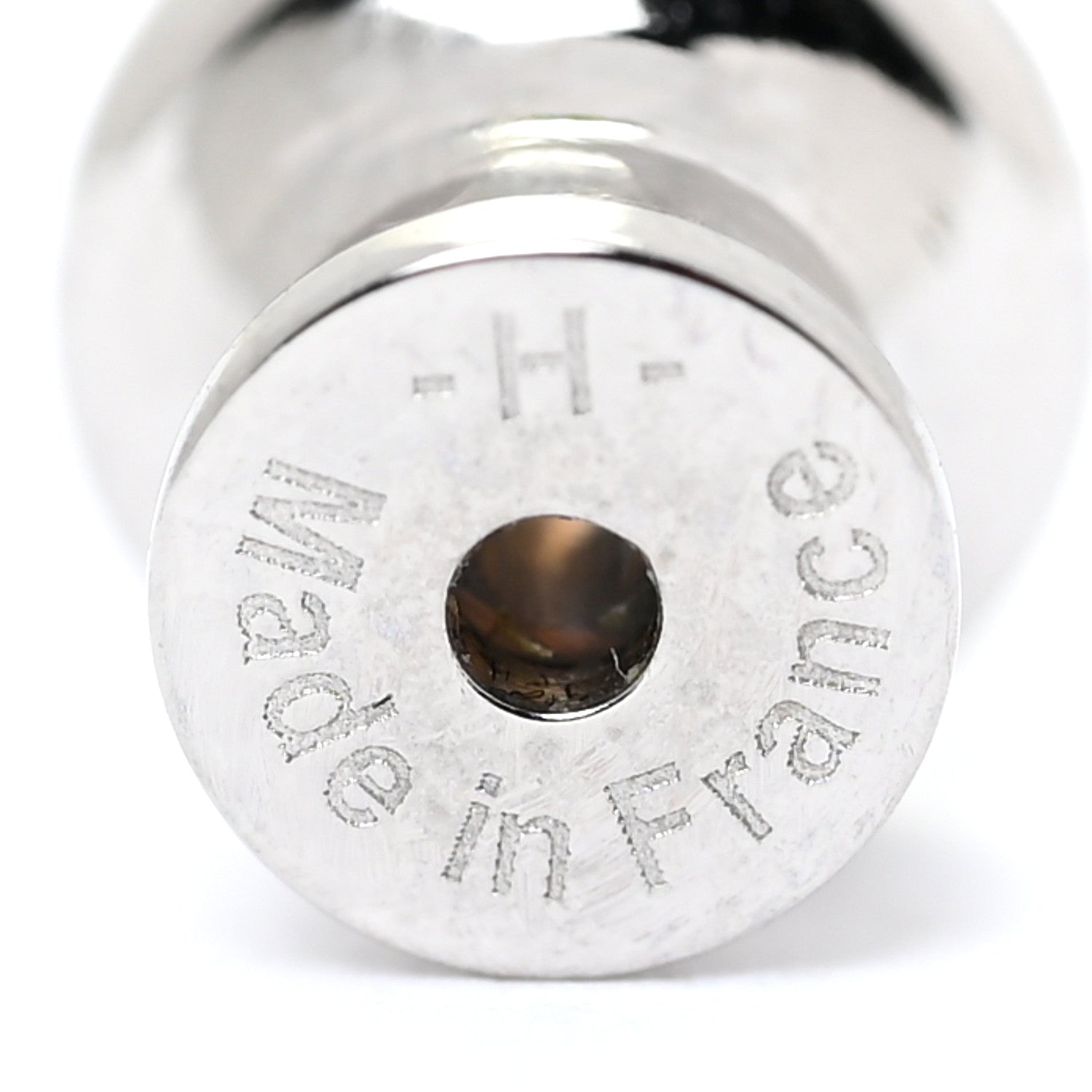 Hermes Palladium Lacquered Pop H Earrings Etain 3 of 7
