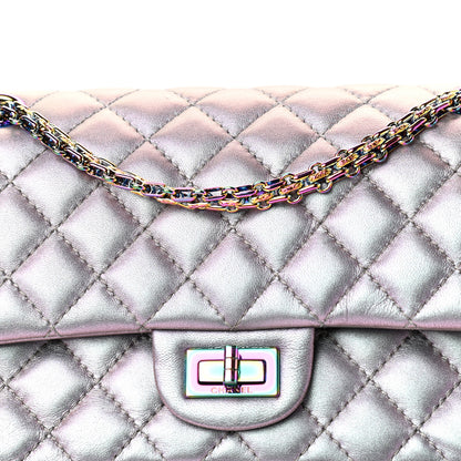 Chanel Iridescent Lambskin Quilted 2.55 Reissue 225 Flap Light Purple 9 of 9