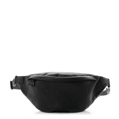 Louis Vuitton Calfskin Monogram Shadow Discovery Bumbag Black 1 of 8