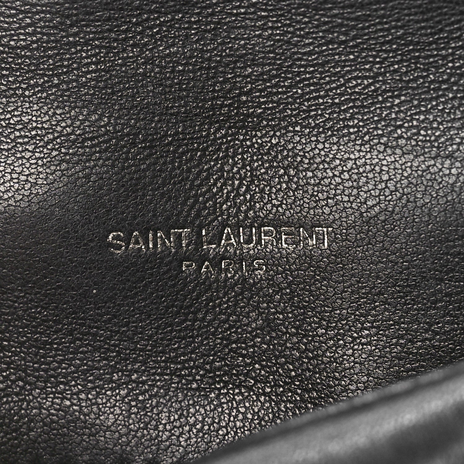 Saint Laurent Lambskin Quilted Toy Loulou Puffer Monogram Monochrome Chain Satchel Black 7 of 10