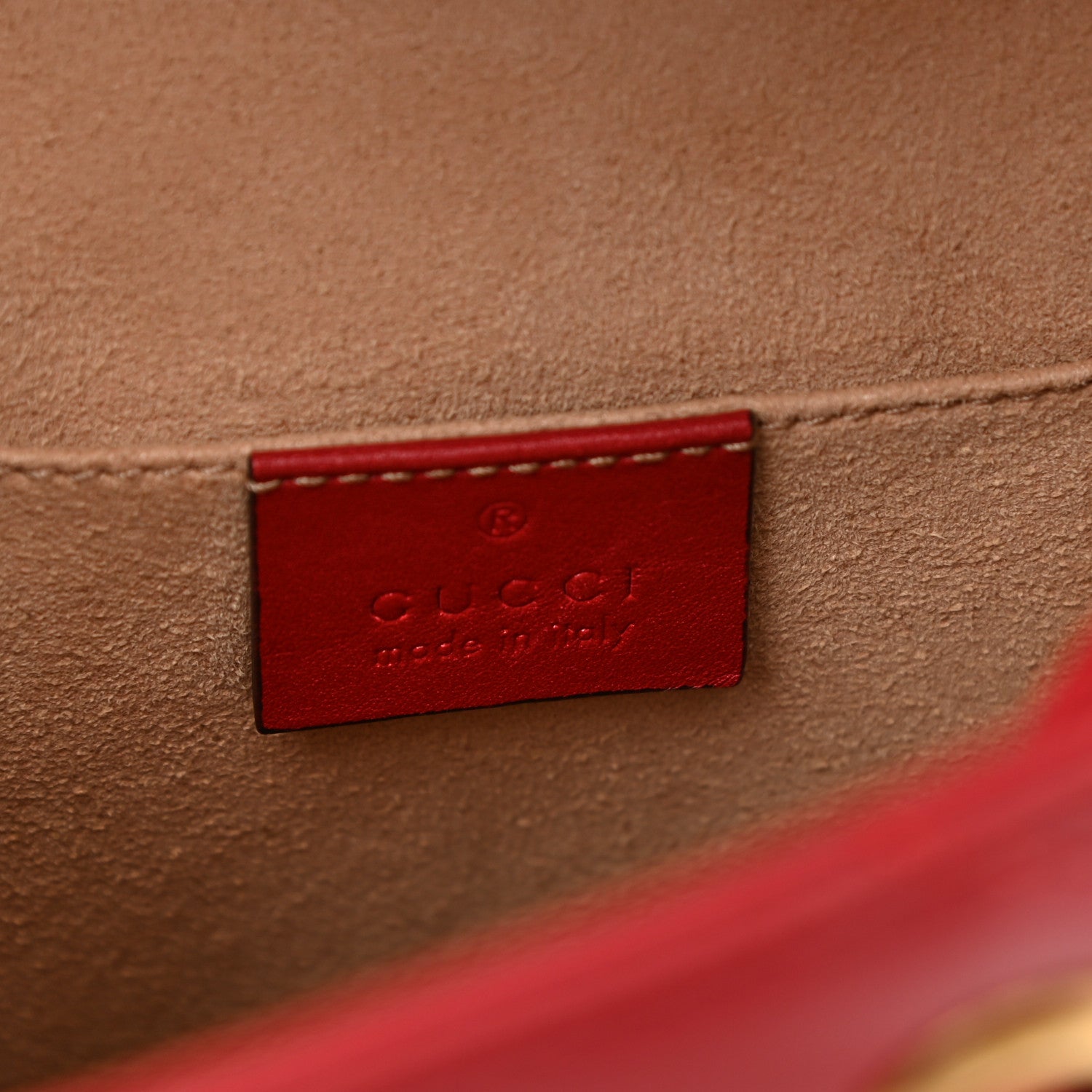Gucci Calfskin Matelasse GG Marmont Flap Backpack Hibiscus Red 5 of 9