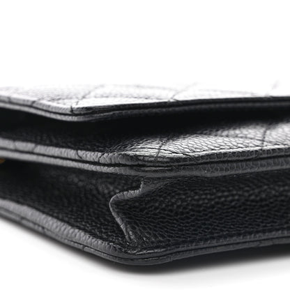 Chanel Caviar Quilted Wallet on Chain WOC Black 10 of 13