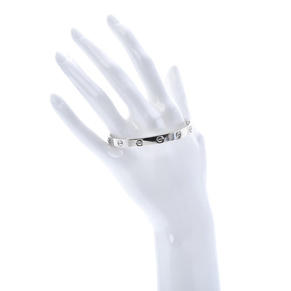 Cartier 18K White Gold LOVE Bracelet 17 2 of 7