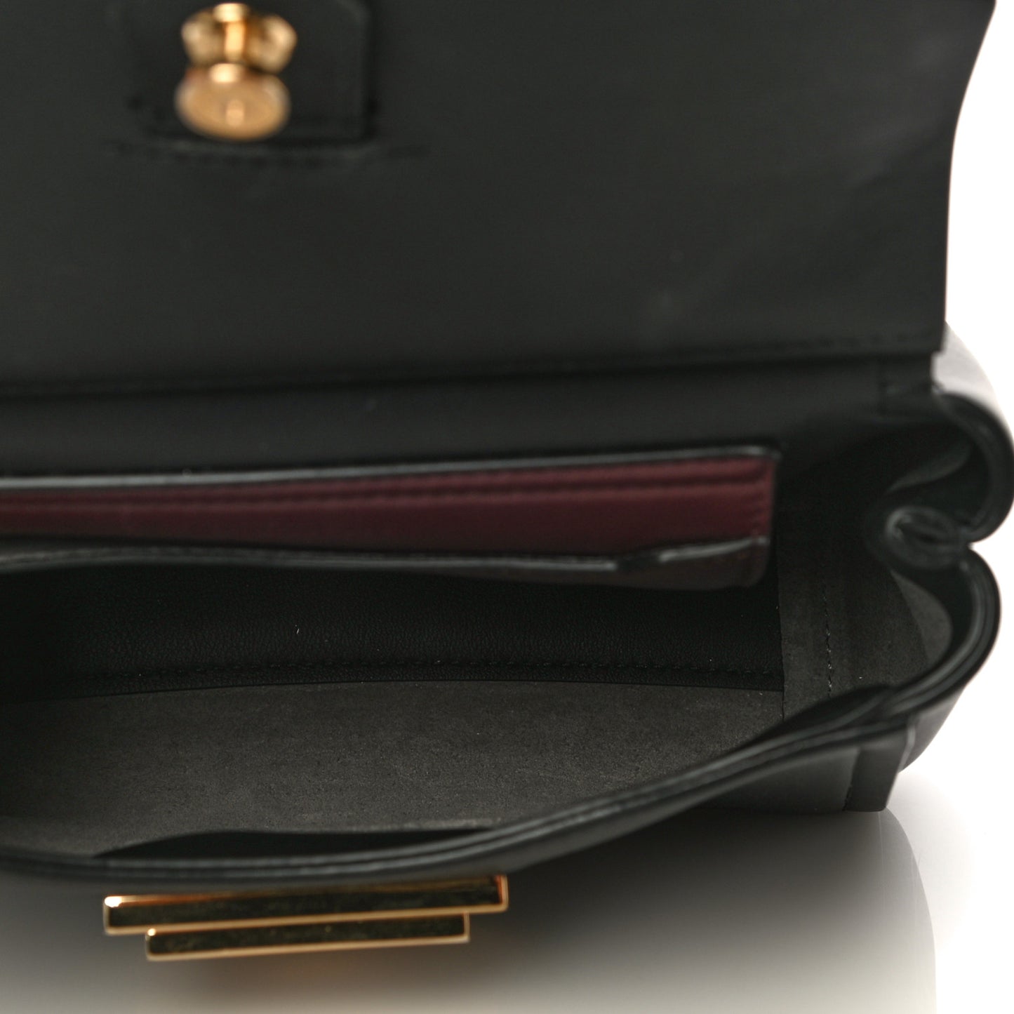 Calfskin Mini Mystic Shoulder Bag Black
