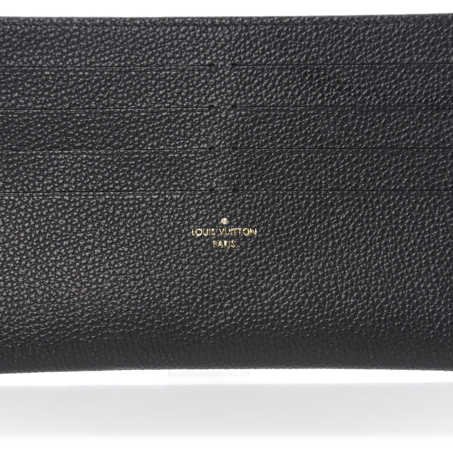 Louis Vuitton Calfskin Felicie Chain Wallet Card Holder Insert Black 5 of 5