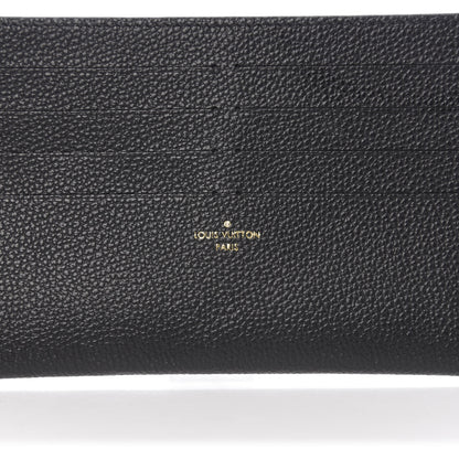 Louis Vuitton Calfskin Felicie Chain Wallet Card Holder Insert Black 5 of 5