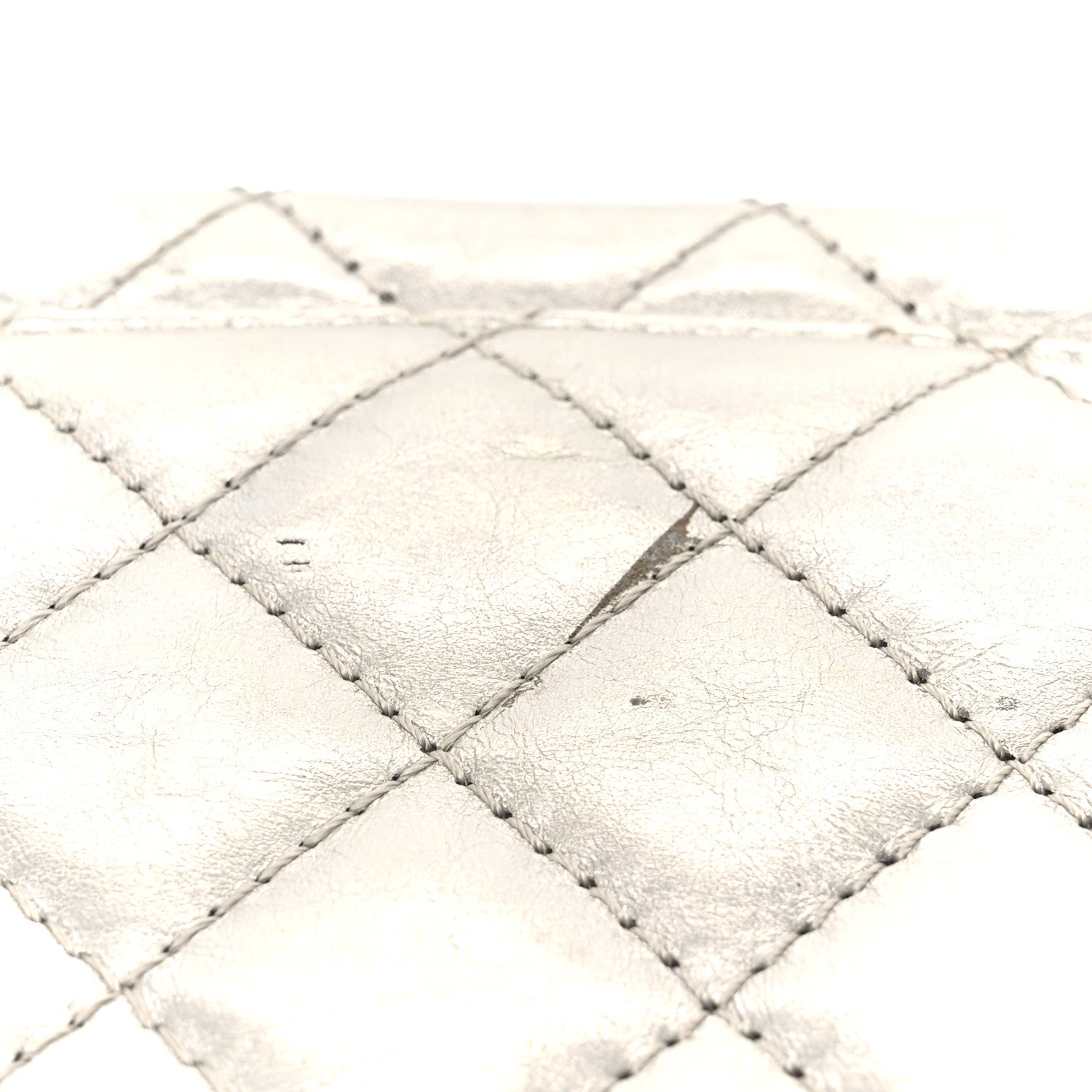 Chanel Metallic Lambskin Quilted 2.55 Reissue 226 Flap Silver