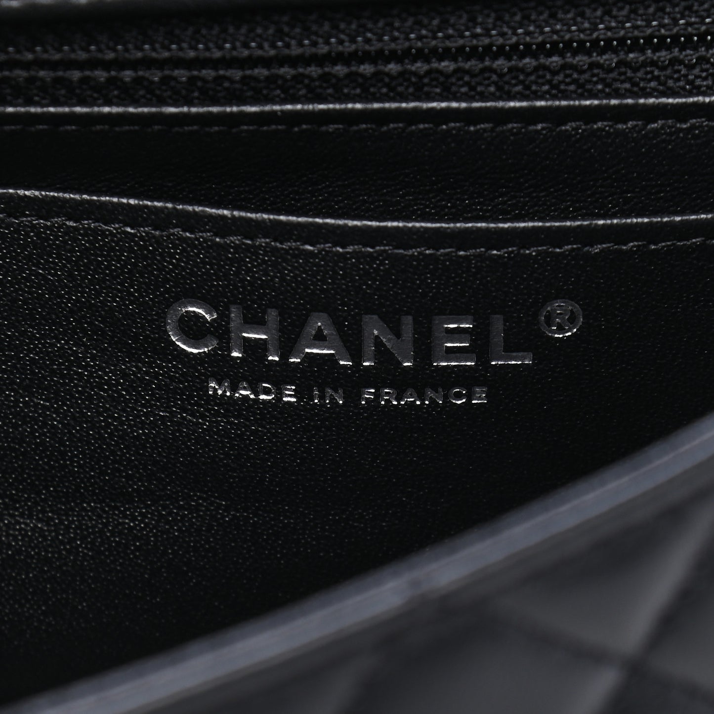Lambskin Quilted Mini Rectangular Flap So Black