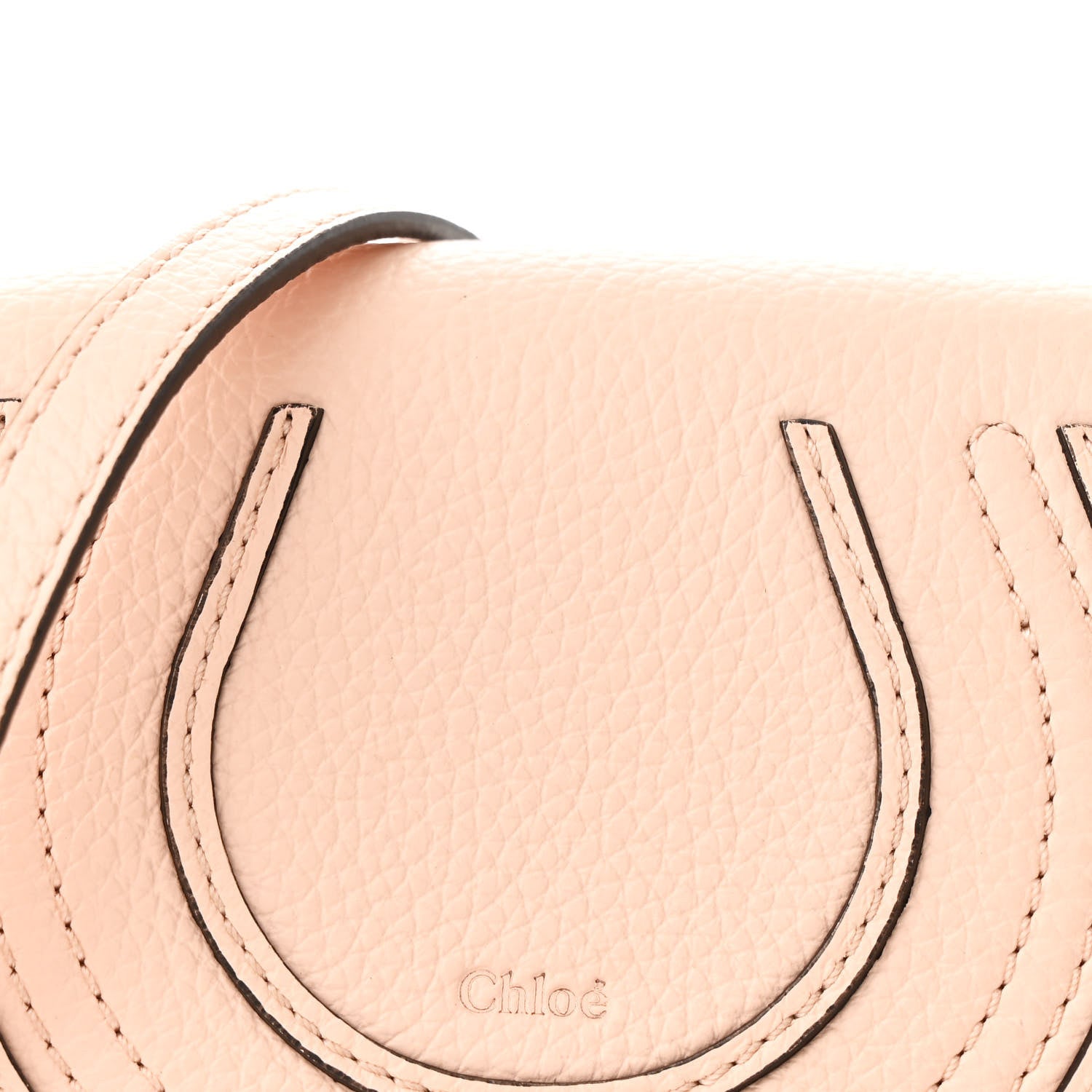 Chloe Calfskin Nano Marcie Saddle Bag Blush Nude 8 of 10
