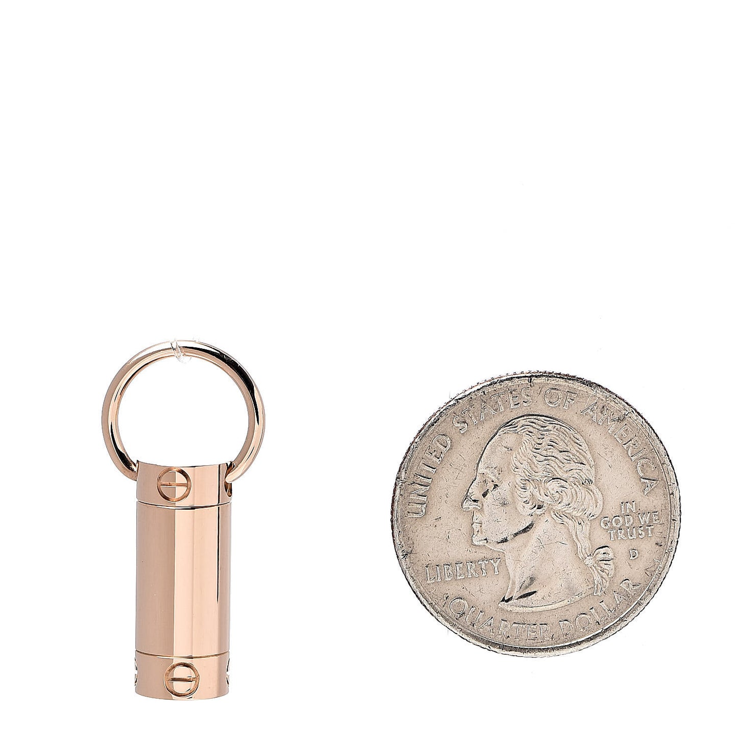 18K Pink Gold LOVE Screwdriver Pendant