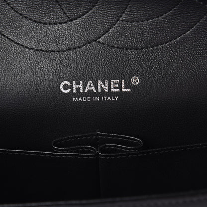 Chanel Crumpled Calfskin Quilted Jumbo Double Flap So Black 6 of 15
