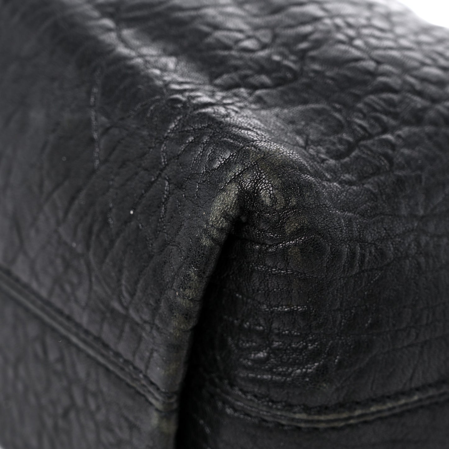 Nappa Patent B Buckle Hobo Black