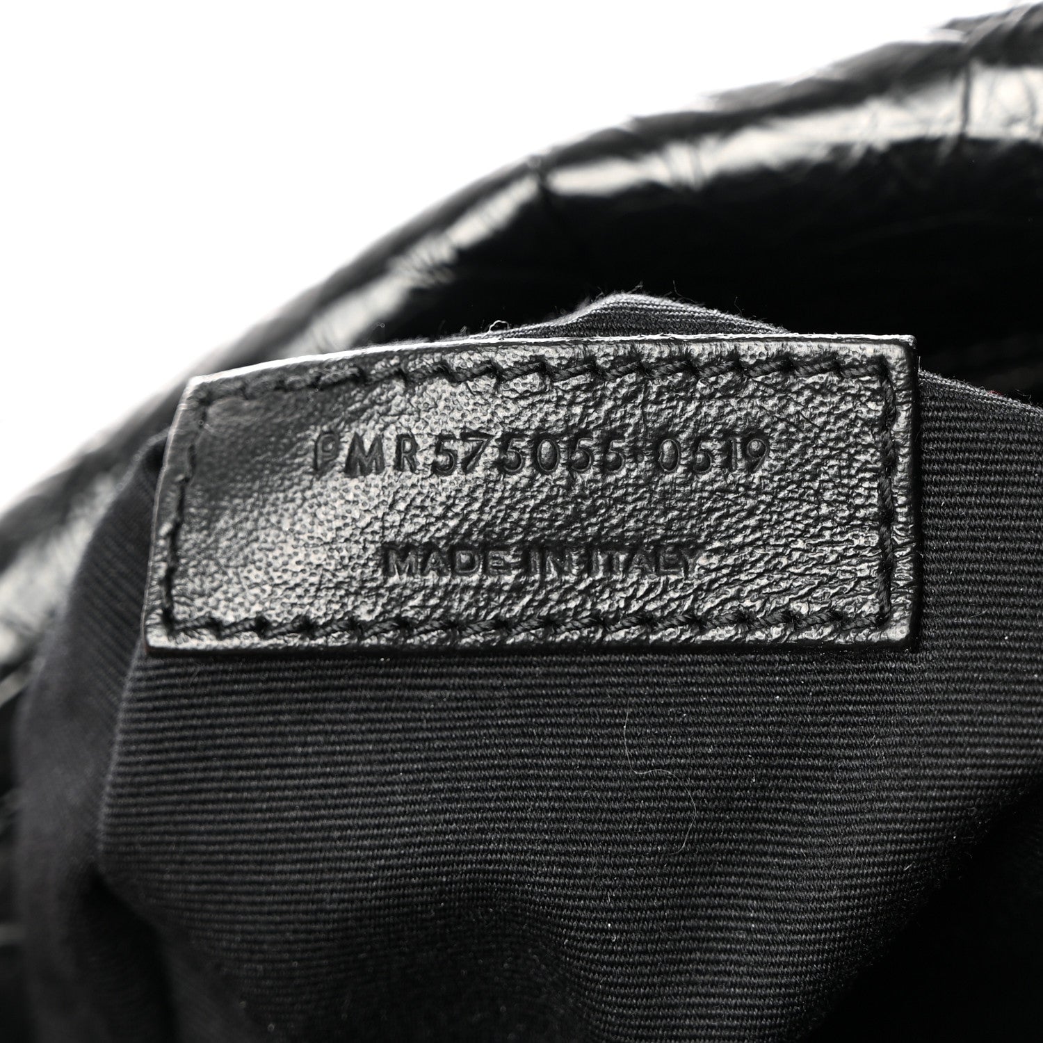 Saint Laurent Crinkled Calfskin Matelasse Monogram Medium Niki Chain Satchel Black 7 of 10
