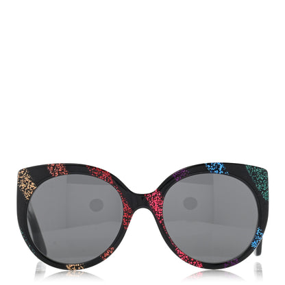 Gucci Glitter Acetate Cat Eye Sunglasses GG0325SA Black 2 of 8