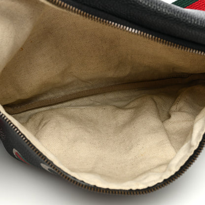 Gucci Grained Calfskin Logo Belt Bag Black 5 of 8