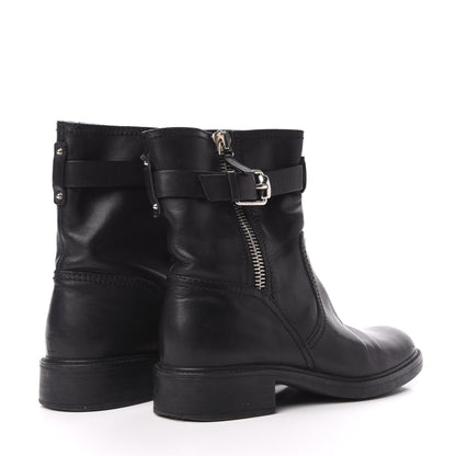 Gucci Calfskin Short Zip Boots 38 Black 4 of 8