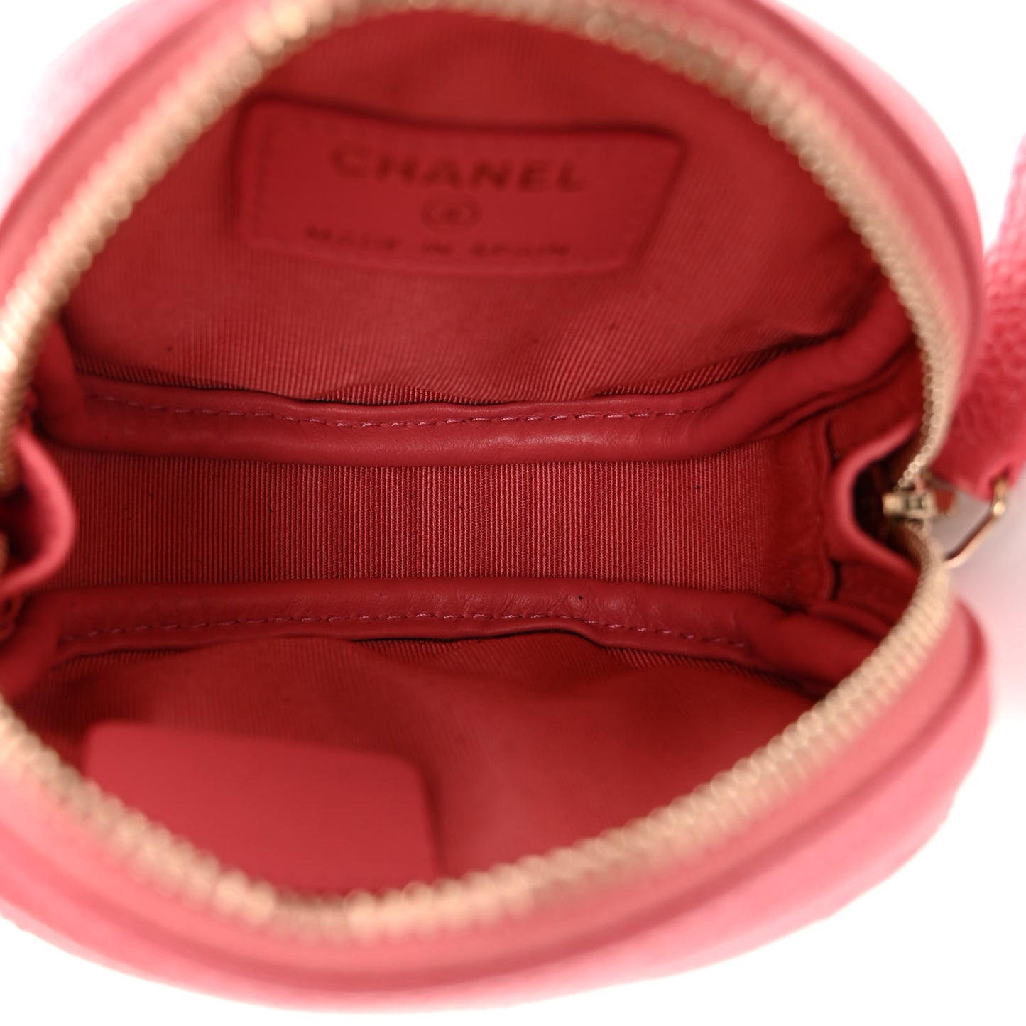 Caviar Quilted Zip Around Classic Coin Purse Pink