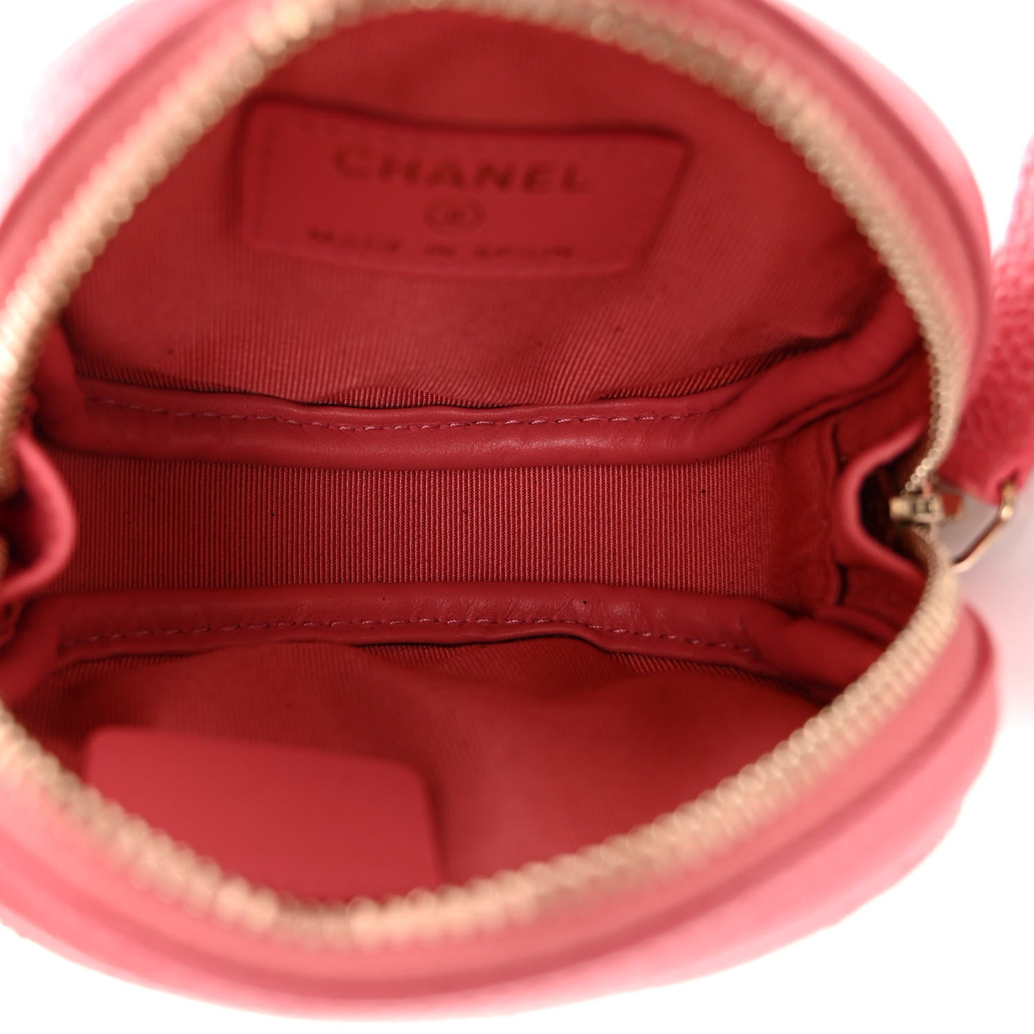 Chanel Caviar Quilted Zip Around Classic Coin Purse Pink 5 of 7