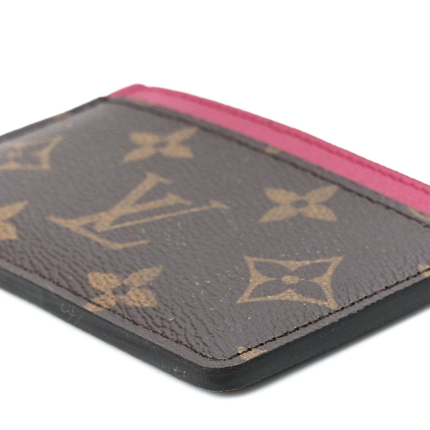 Monogram Card Holder Fuchsia