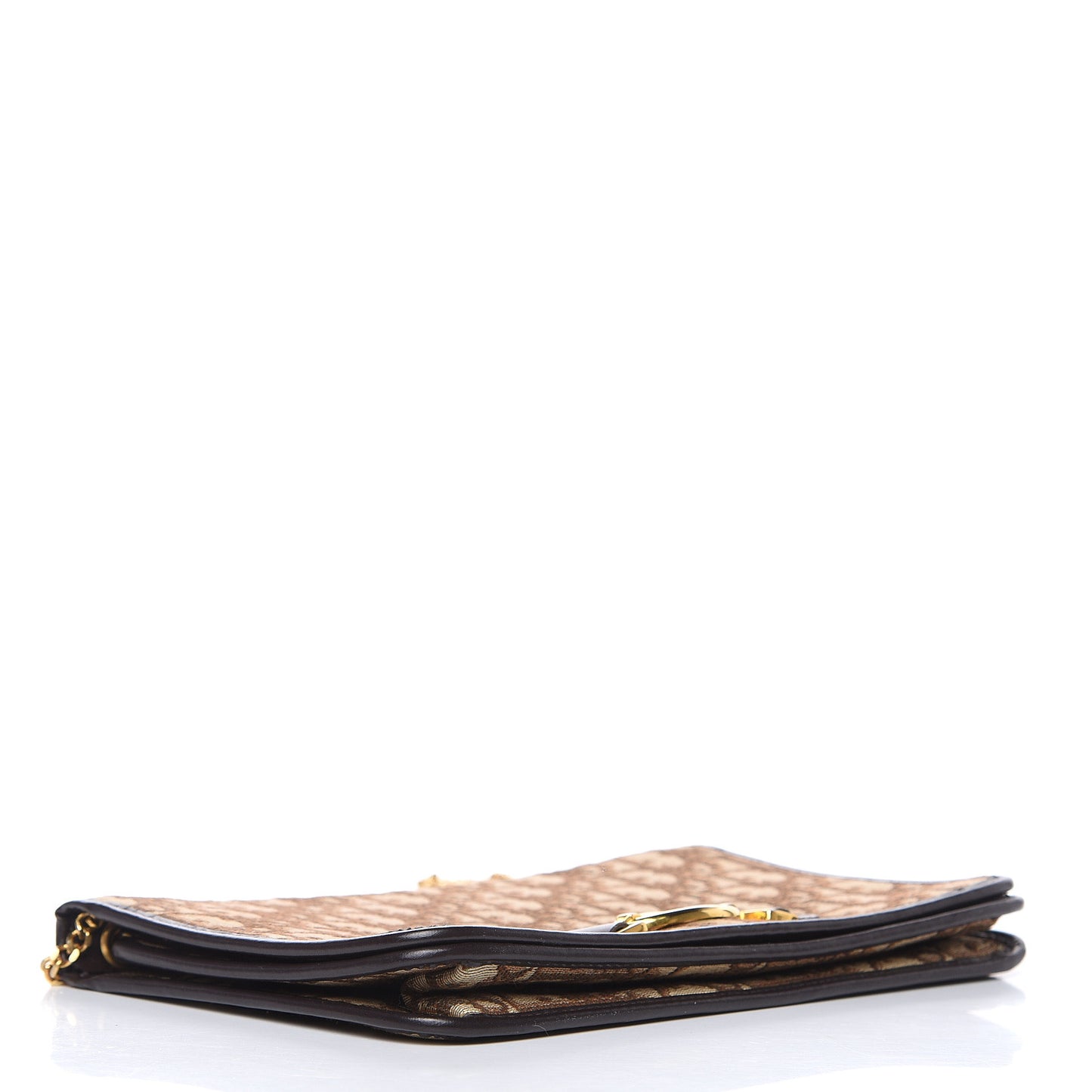 Monogram Chain Flap Brown