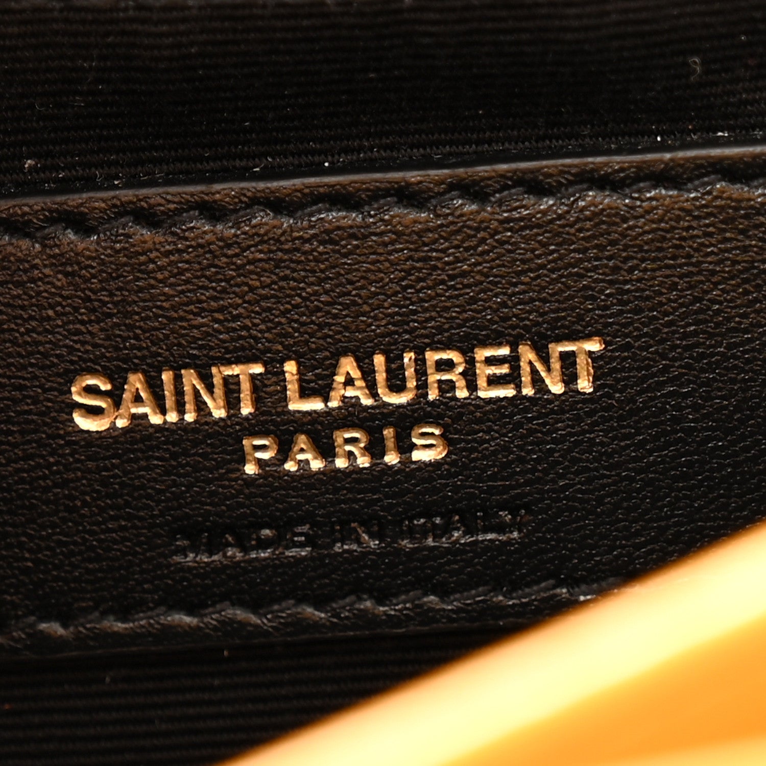 Saint Laurent Calfskin Y Quilted Monogram Toy Loulou Crossbody Bag Cheddar 7 of 12