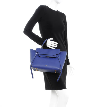Celine Grained Calfskin Mini Belt Bag Indigo 3 of 19