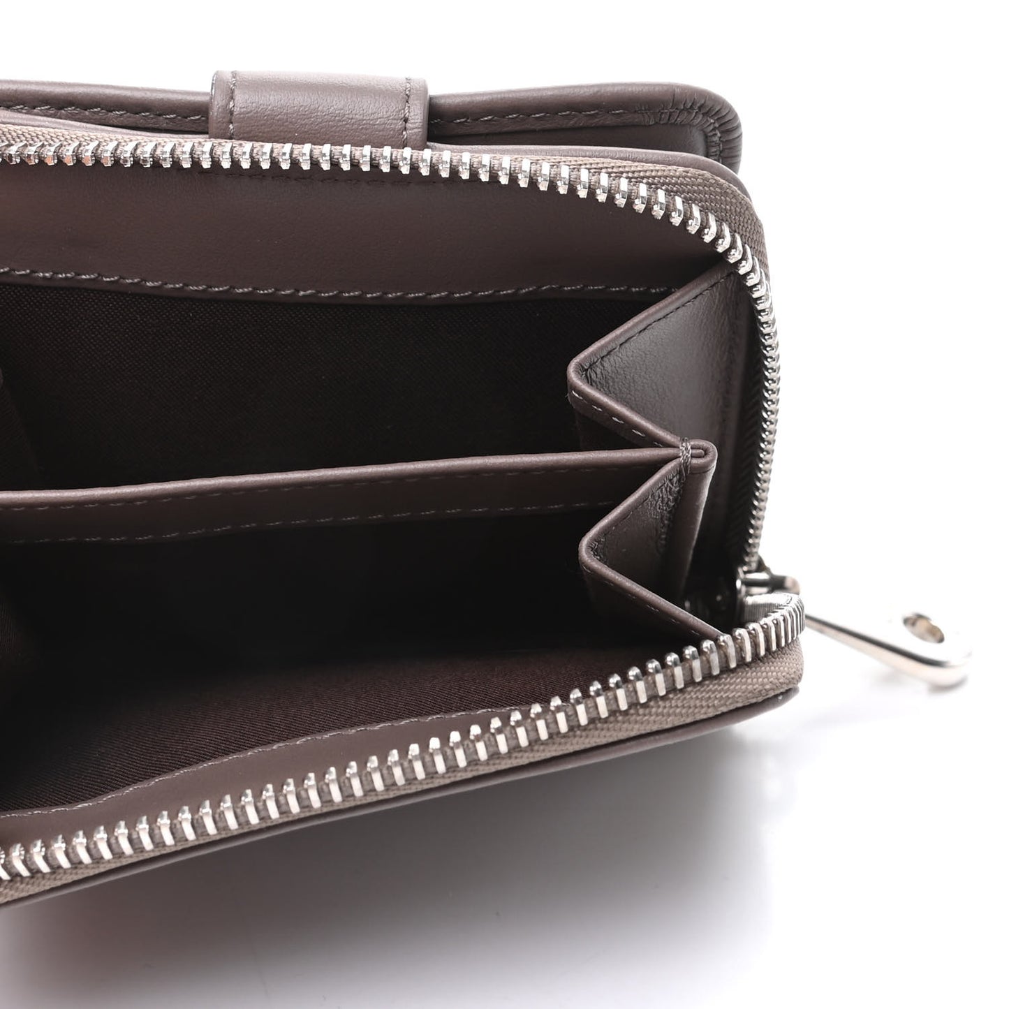 Nappa Small Blossom Zip Around Wallet Taupe