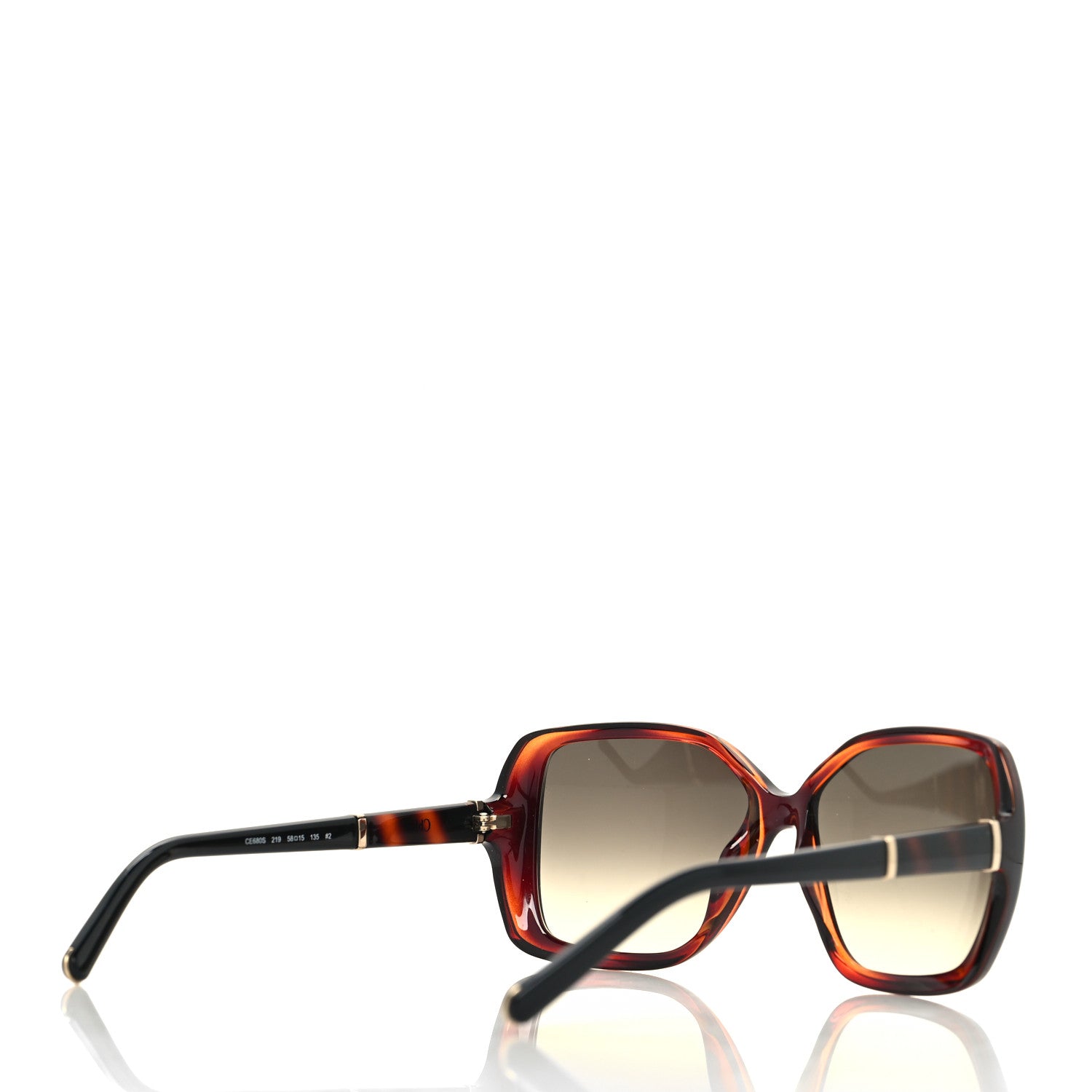 Chloe Oversized Round Sunglasses CE680S Tortoise 4 of 7