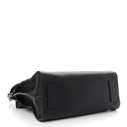 Saint Laurent Grained Calfskin Sac De Jour Souple North South Tote Black 4 of 8