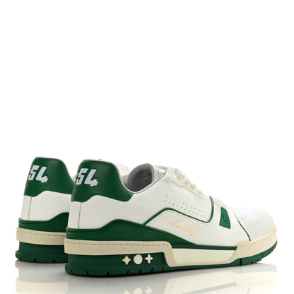 Louis Vuitton Calfskin Mens LV Trainer Sneakers 12 Green 4 of 10