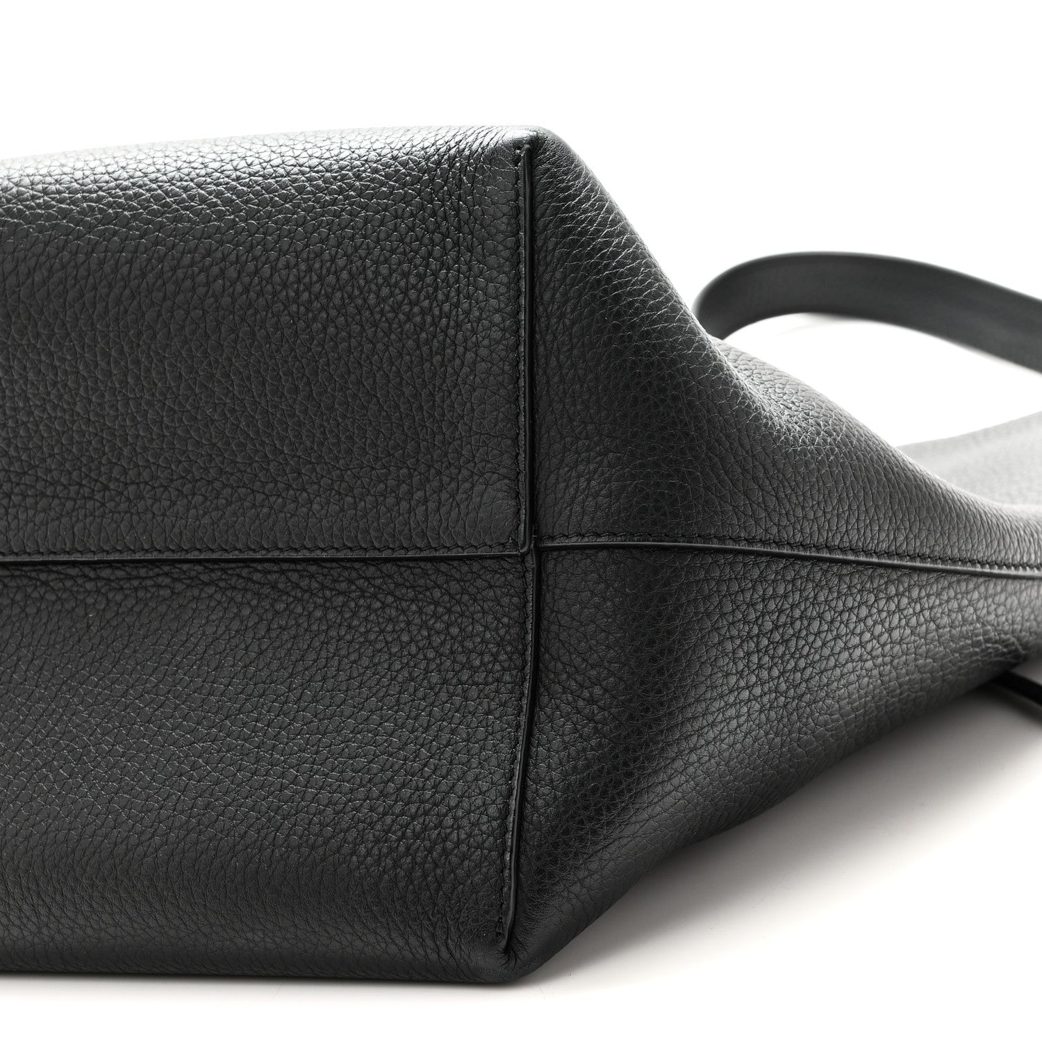 The Row Grained Calfskin Medium N/S Hook Tote Black 9 of 9