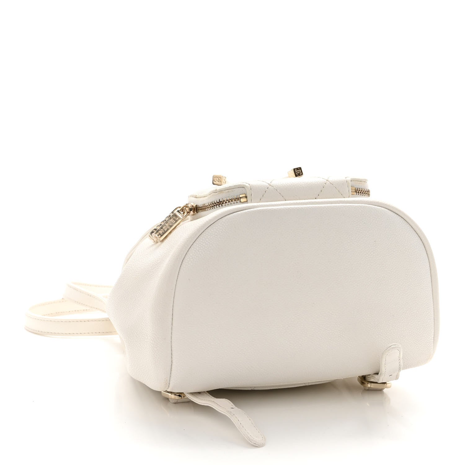 Chanel Caviar Quilted Mini Business Affinity Backpack White 4 of 10