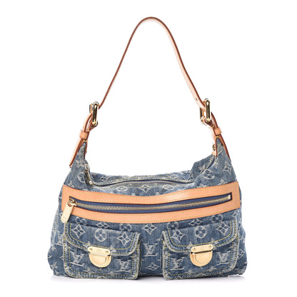 Louis Vuitton Monogram Denim Baggy PM Blue 1 of 12